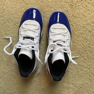 Brand new blue Jordan 11 low top womens 8